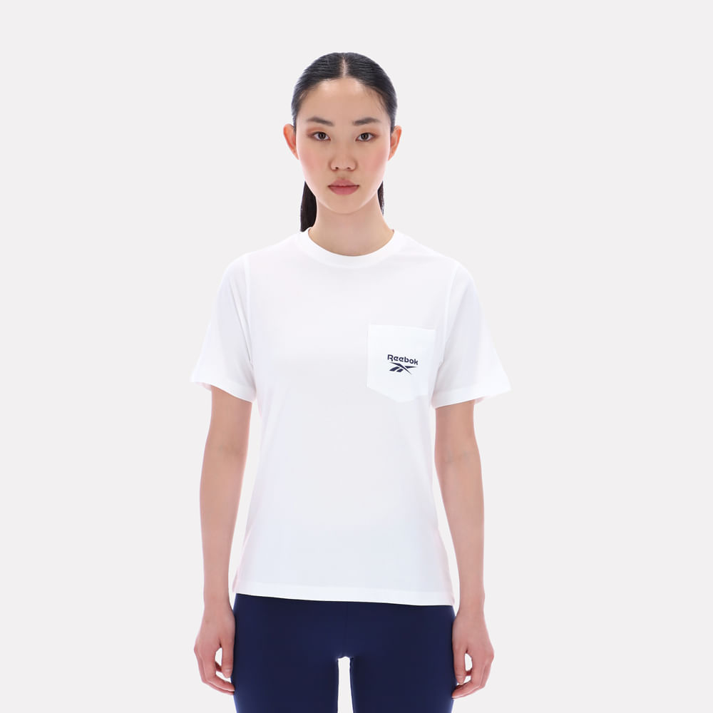 Camiseta Classics | Lex Small Logo Crw Ss Pocket Tee | Mujer - Imagen 1