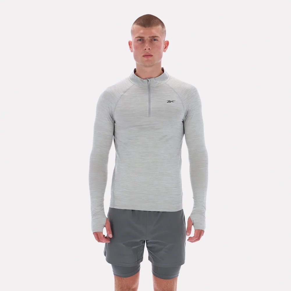 Camiseta Trainning | Rocky Ls 3/4 Zip Muscle Tee | Hombre - Imagen 1