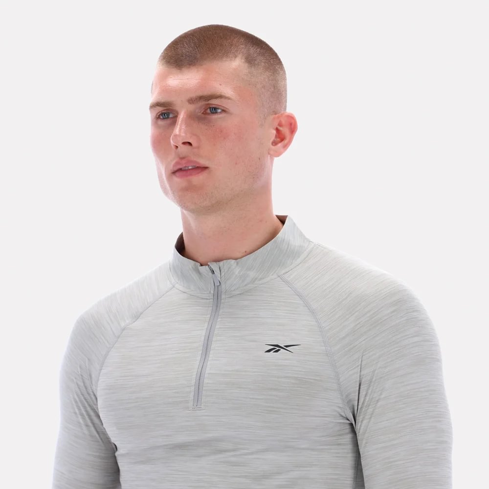 Camiseta Trainning | Rocky Ls 3/4 Zip Muscle Tee | Hombre - Imagen 4