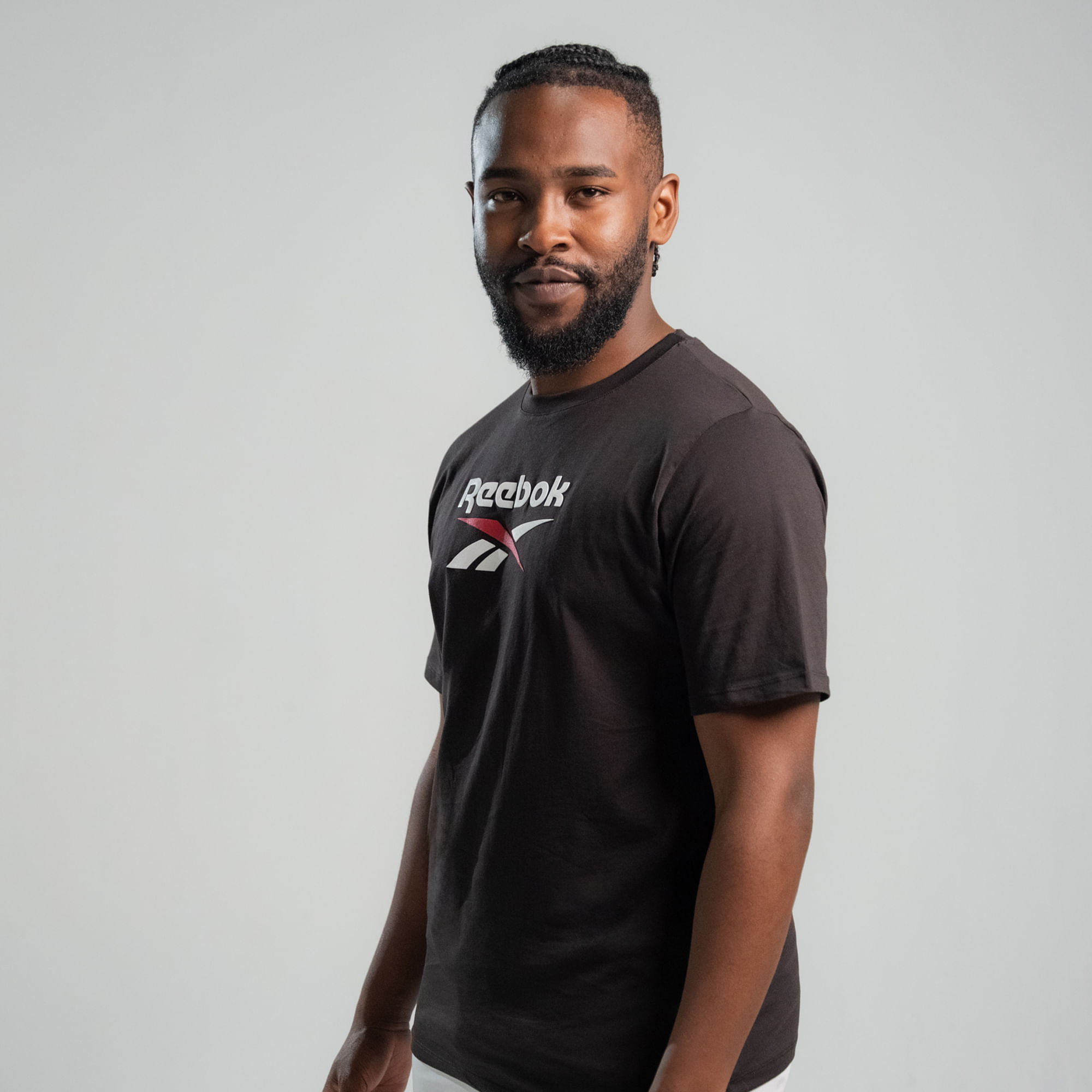 Camiseta Classics | Mid Stack Logo Tee | Hombre - Imagen 4