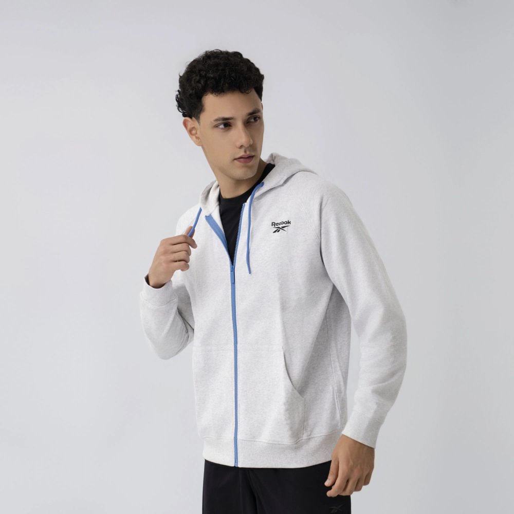 Hoodie Classics | Zip Melange Terry Hoodie | Hombre - Imagen 2