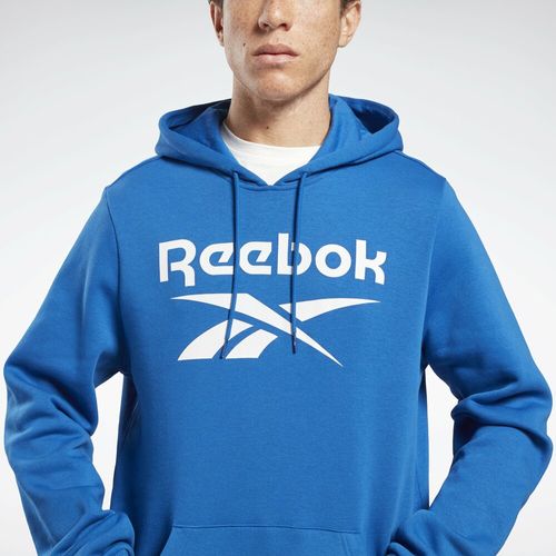 Buzo Reebok Identity Fleece Stacked Logo Pullover Hombre