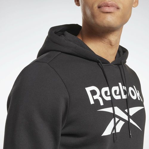 Buzo Reebok Identity Fleece Stacked Logo Pullover Hombre